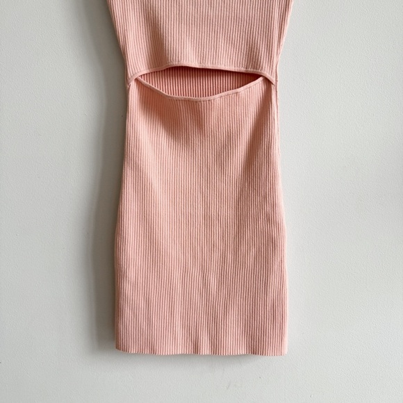 WILFRED • Cutout Knit Mini Dress in Coral Blush - Picture 6 of 12